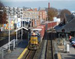 CSXT 6209 Leads L010 at Framingham Station